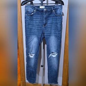 KanCan Blue Skinny Distressed Jeans